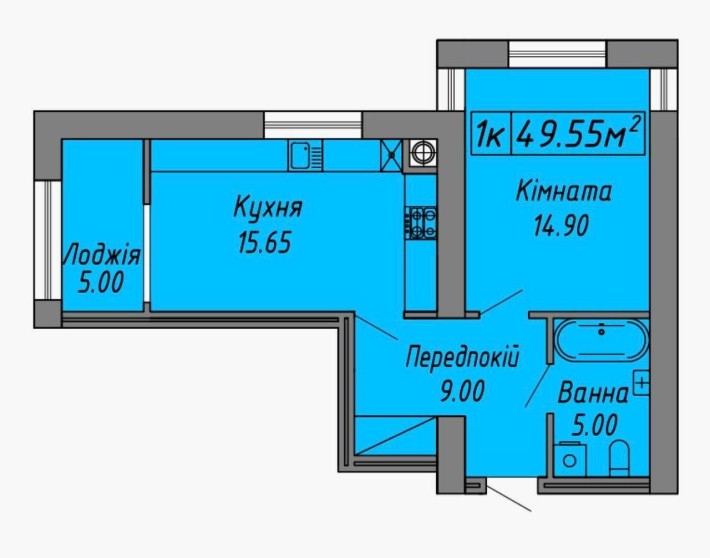 1 кім квартира вул Бандери Скандинавія 1 черга - фото 1