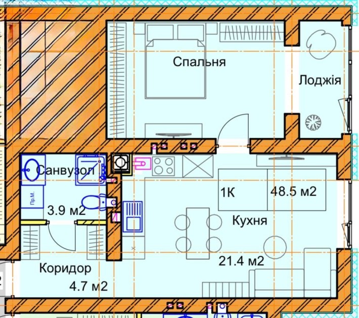 1кімннатна квартира у клубному будинку, р-н Льонокомбінат - фото 1