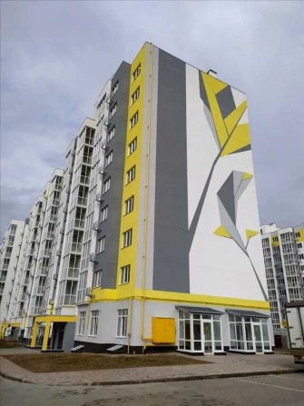 1к-квартира з панорамним балконом — 45 м², під чистову обробку! - фото 1