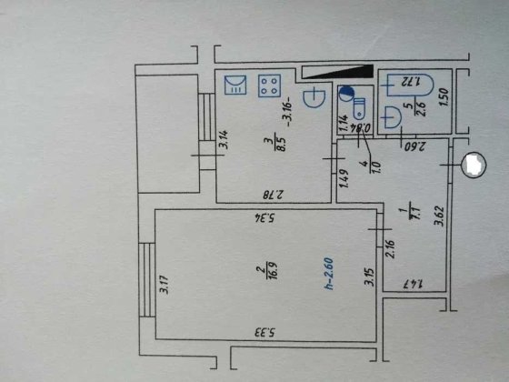 Продаж 1 кім квартири 2/4 пов Індив опал Гожули №1037 Полтава