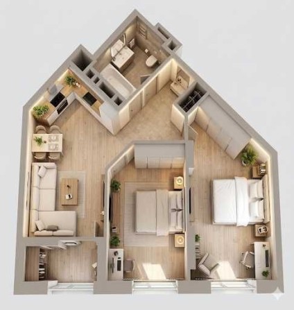 Продаж 2-кімнатної квартири ВІД ЗАБУДОВНИКА - фото 1