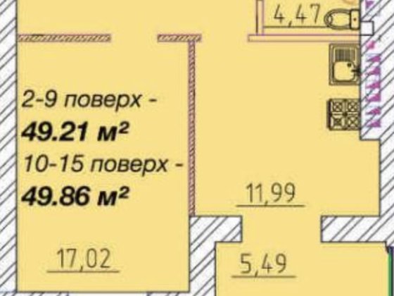 Продам 1-кімнатну квартиру ЖК «Графський» Черкаси