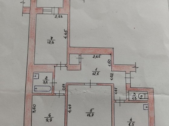 Продам 3х.кімн.кв в центрі в цегляному будинку Житомир