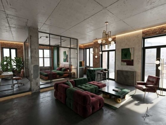 Сонячна квартира 113м2 Loft Egoist Цунамі парк Шевченка Дніпро