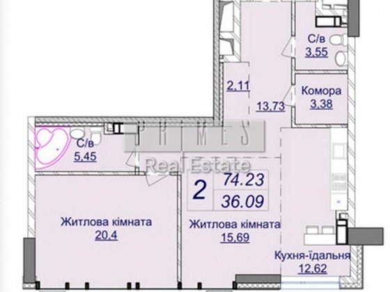 БЕЗ% Продажа 2к квартиры 74м2 ЖК Новопечерские Липки