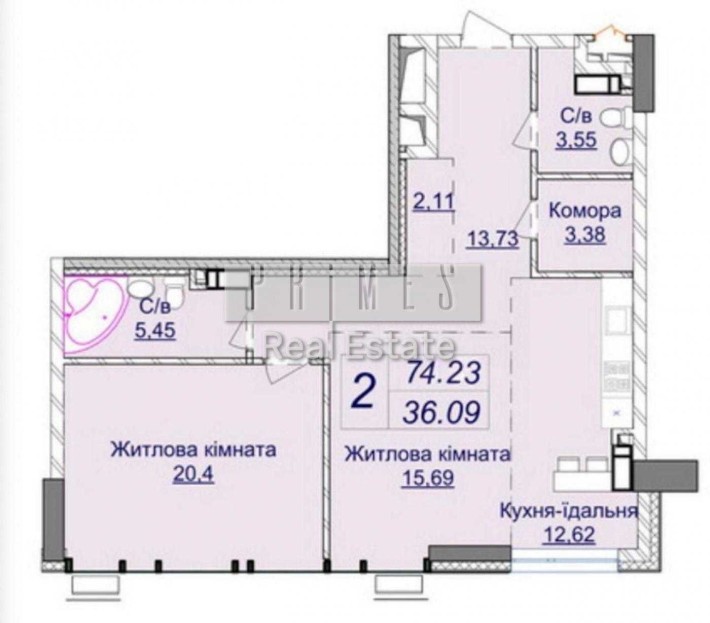 БЕЗ% Продажа 2к квартиры 74м2 ЖК Новопечерские Липки - фото 1