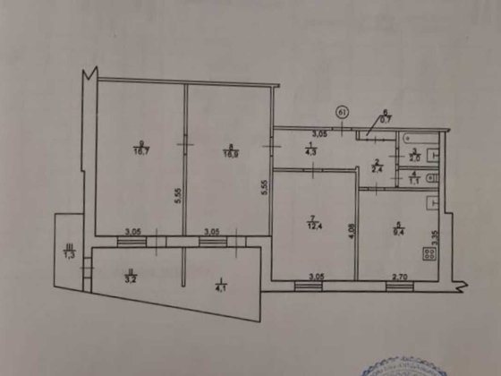 Продажа 3-комнатной под ремонт Набережная Победы 130 жм Победа БЕЗНАЛ Днепр