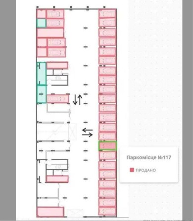 Паркомісце в підземному паркінгу ЖК Apart Hall - фото 1