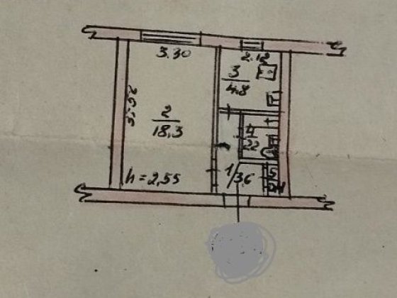 Продаю 1 кім квартиру Соляні 1/5,:цегла, 30/19/5 Миколаїв