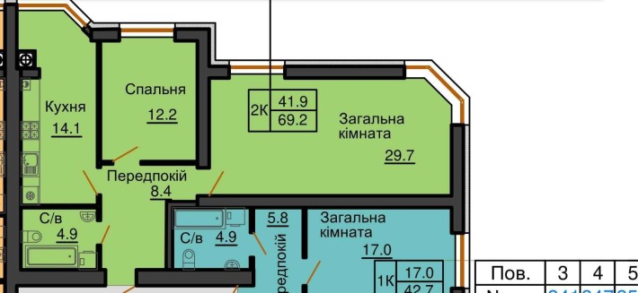 Простора та видова двухкімнатна в жк "Софія Резіденс" - фото 1