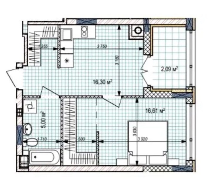 БЕЗ КОМІСІЇ 40м2 ЖК ESTET HILL - фото 1