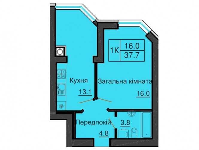 ‼️ЗДАНИЙ БУДИНОК‼️ Продам 1к квартиру ЖК Софія Резиденс  Резиденція - фото 1
