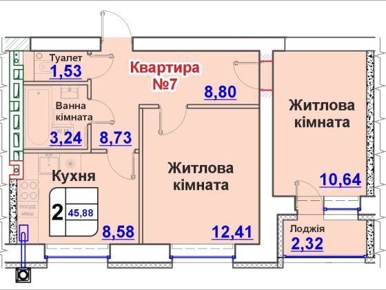 Продаж 2 кімн. Квартири Новомиргород