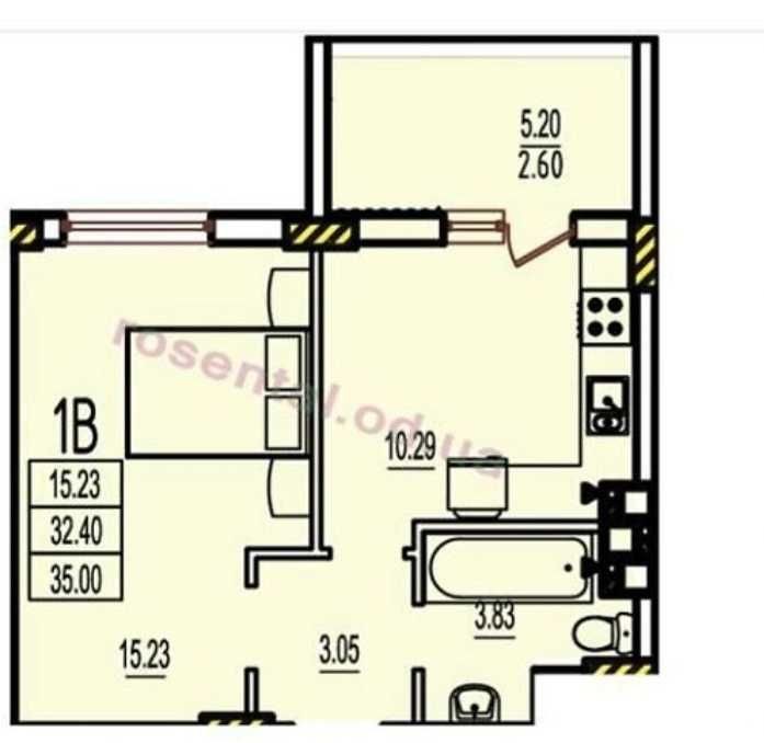 квартира на 3-м комфортном этаже - Розенталь 818$ за метр - фото 1
