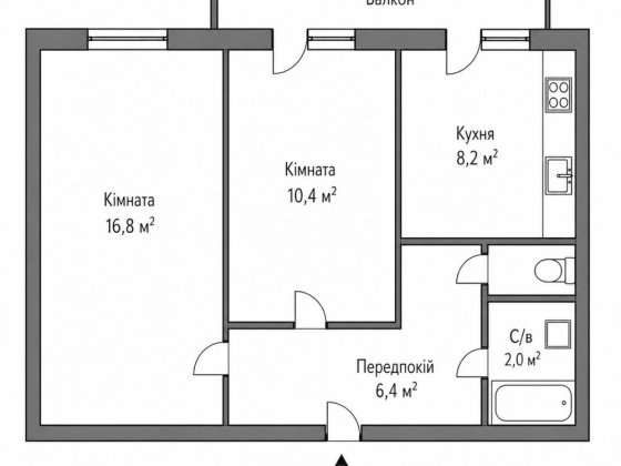 Продаж 2кімнатної квартири | все підготовлено для ремонту | Лісний масив Київ