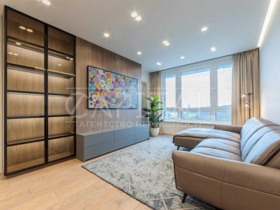 Продаж квартири 78м2, 2-кімнатна, дизайнерським ремонт. ЖК White Lines - Панорамні вікна - Вид на па Київ