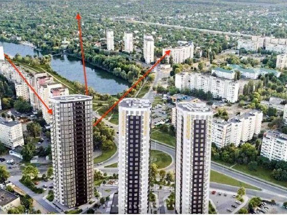 жк Радужный. Хозяин. Днепровский. Воскресенка. 1-к, 43 м2. Без торга Київ