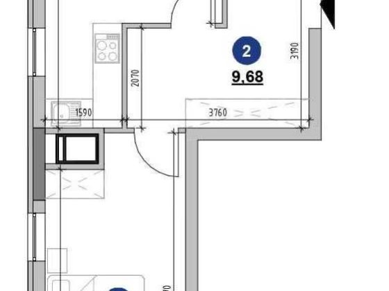 Продаж 1к квартири в ЖК Nordica Residence Печерськ Киев