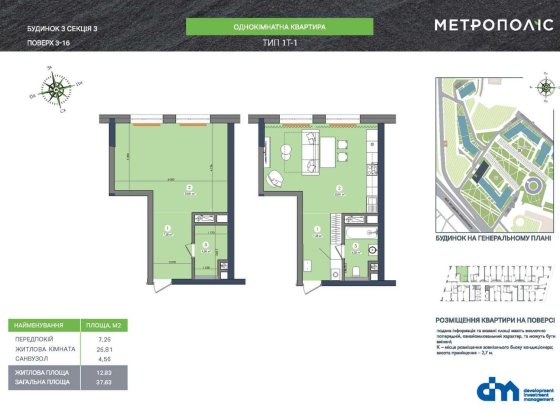 ЖК Метрополіс продаж квартири поруч м. Теремки Киев