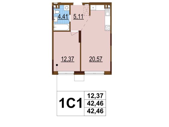 Продаж!!! 1-кімнатна квартира Варшавський 3, буд. 10.5, 7 поверх Київ
