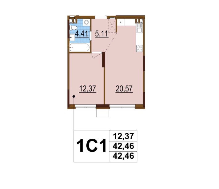 Продаж!!! 1-кімнатна квартира Варшавський 3, буд. 10.5, 7 поверх - фото 1
