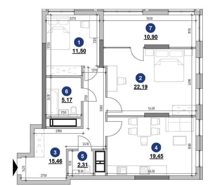 Продаж 2к квартири в ЖК Nordica Residence - фото 1