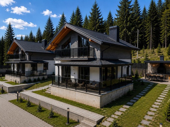 Готовий будинок у Яблуниці біля Буковелю | Панорамний вид - фото 1