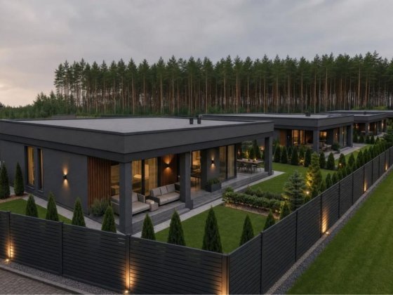 Дуплекси  в лісній локації 106 м² / 4 сотки + крита тераса 35 м² та ландшафтний дизайн| Тарасівка| Б Тарасівка