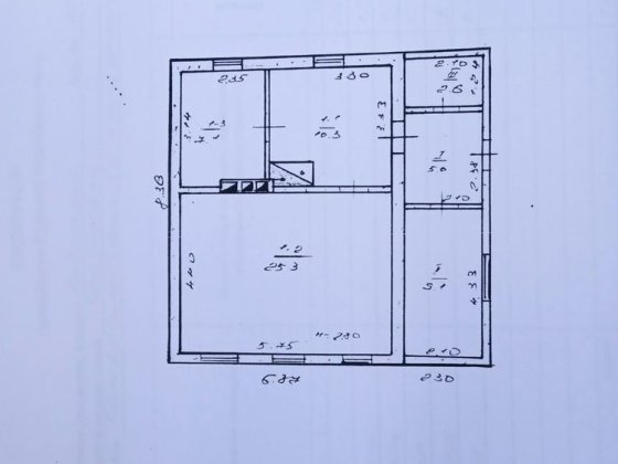 Продам будинок під відновлення + приватизована ділянка Каменское