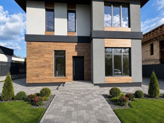 Сучасний будинок у стилі HI-TECH | 160 м² | 6,5 соток Шевченково
