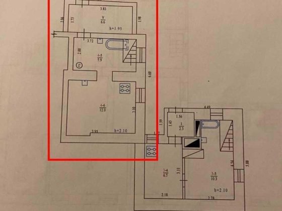 Продаж частини будинку 70 м2 Житловий стан Центр №9515