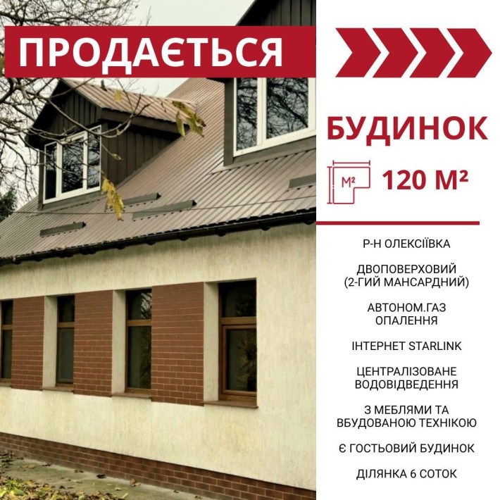 Продається  двоповерховий будинок, р-н Олексіївка (Критий Ринок) - фото 1