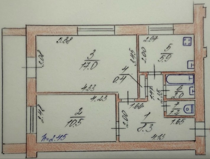 Продам 2-кімн. квартиру у м. Вишгород (центр), Київська обл. - фото 1