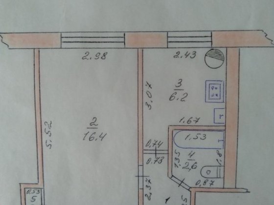 Продам 1-но кім. квартиру 28,5кв.м
