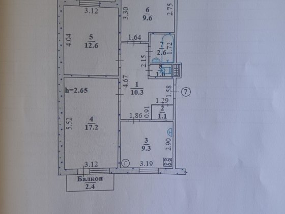Продам 3 кімнатну квартиру Лозовая