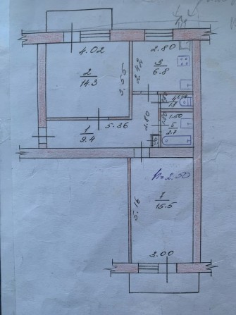 Обміняю 2к квартиру на 1к - фото 1