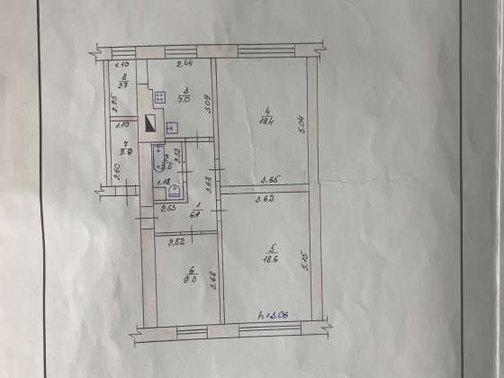 Продаж 3-кімнатної квартири в Жовтневому районі. Старокостянтинів