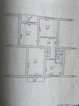 Квартира 65.4 кв.м. - фото 1