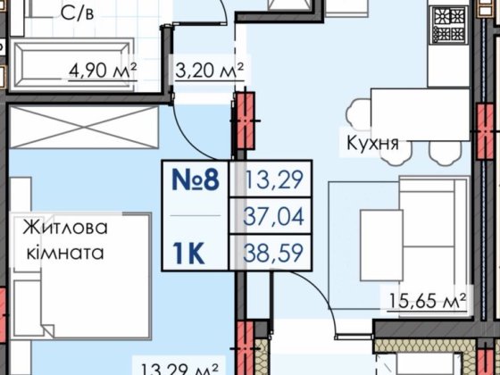 1к квартира в жк Липки Преміум | розтермінування на 1.5 роки