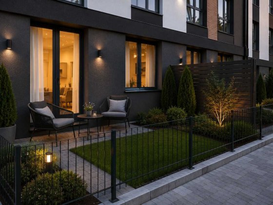 1-кімнатна квартира 32,28 м² з двориком Білогородка. Газ Ліфт Від забудовника. Без комісії. Укриття. Белогородка