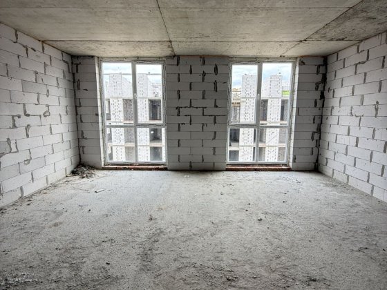 1к квартира 38 м2 | Газ | Панорамні вікна | ЖК Sanville Park | 7 км від Києва | Під ремонт