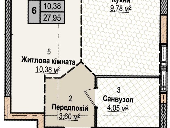 Продаж Смарт Квартир з окремою, кухнею, 1 кквартира, Розтермігування Без Авансу, 500 дол платіж Чабани