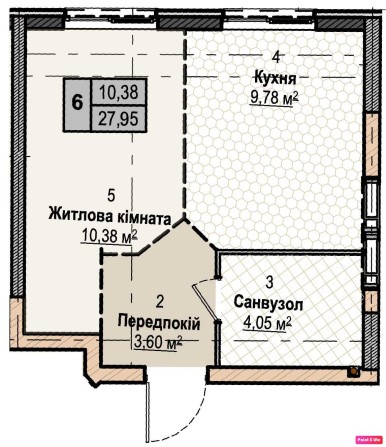 Продаж Смарт Квартир з окремою, кухнею, 1 кквартира, Розтермігування Без Авансу, 500 дол платіж - фото 1