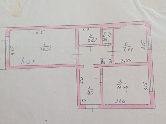Терміново продам 2кімн/окр.кв.в м.Баришівка(Совхоз) Барышевка