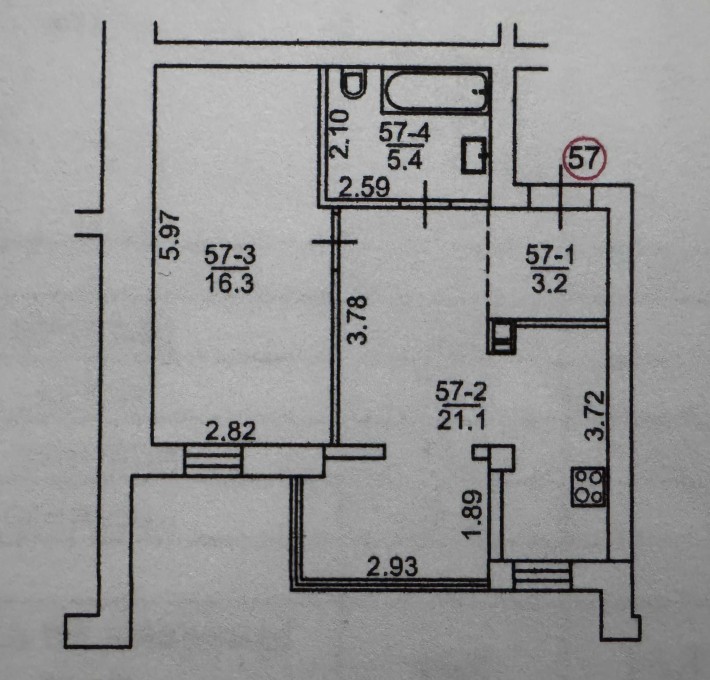 Продається однокімнатна квартира 46 м² ЖК DESNA PARK RESIDENCE - фото 1