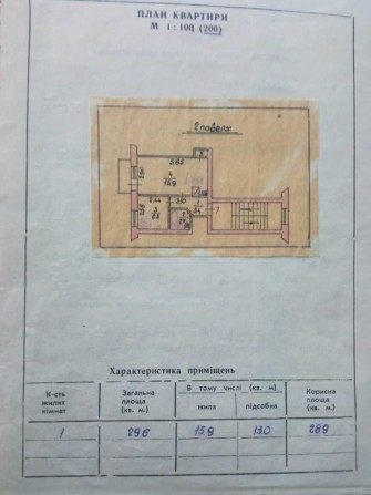 продаж квартири    1 кімнатна загальна площа 29,6кв.м., вул.Івана Франка (бабин город) - фото 1