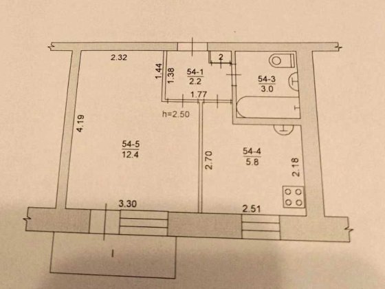 1-кiмнатна квартира Златопиль