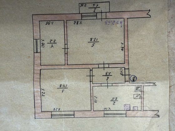 Квартира 3 х кімнатна христинівка від влансика Христиновка