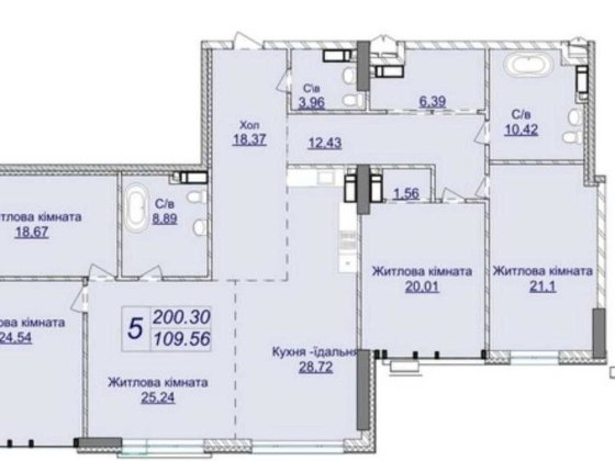 Продаж видової та просторої 5-кімнатної квартири 200 м² у ЖК Новопечерські Липки — вул. Андрія Верхо Київ