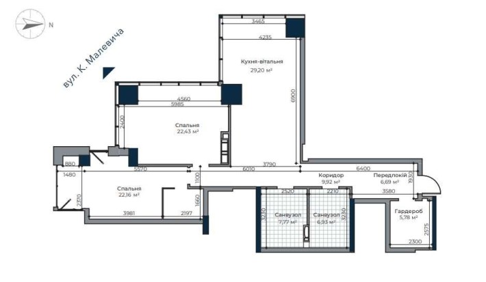 Продаж квартири 114,8 м2 в А136 Highlight Tower, без комісії, від забудовника - фото 1